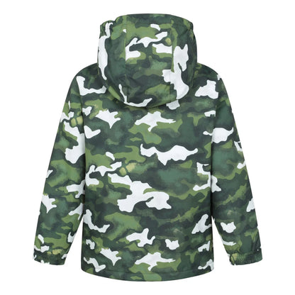 Dark Khaki - Lifestyle - Mountain Warehouse Childrens-Kids Printed Ski Jacket Set