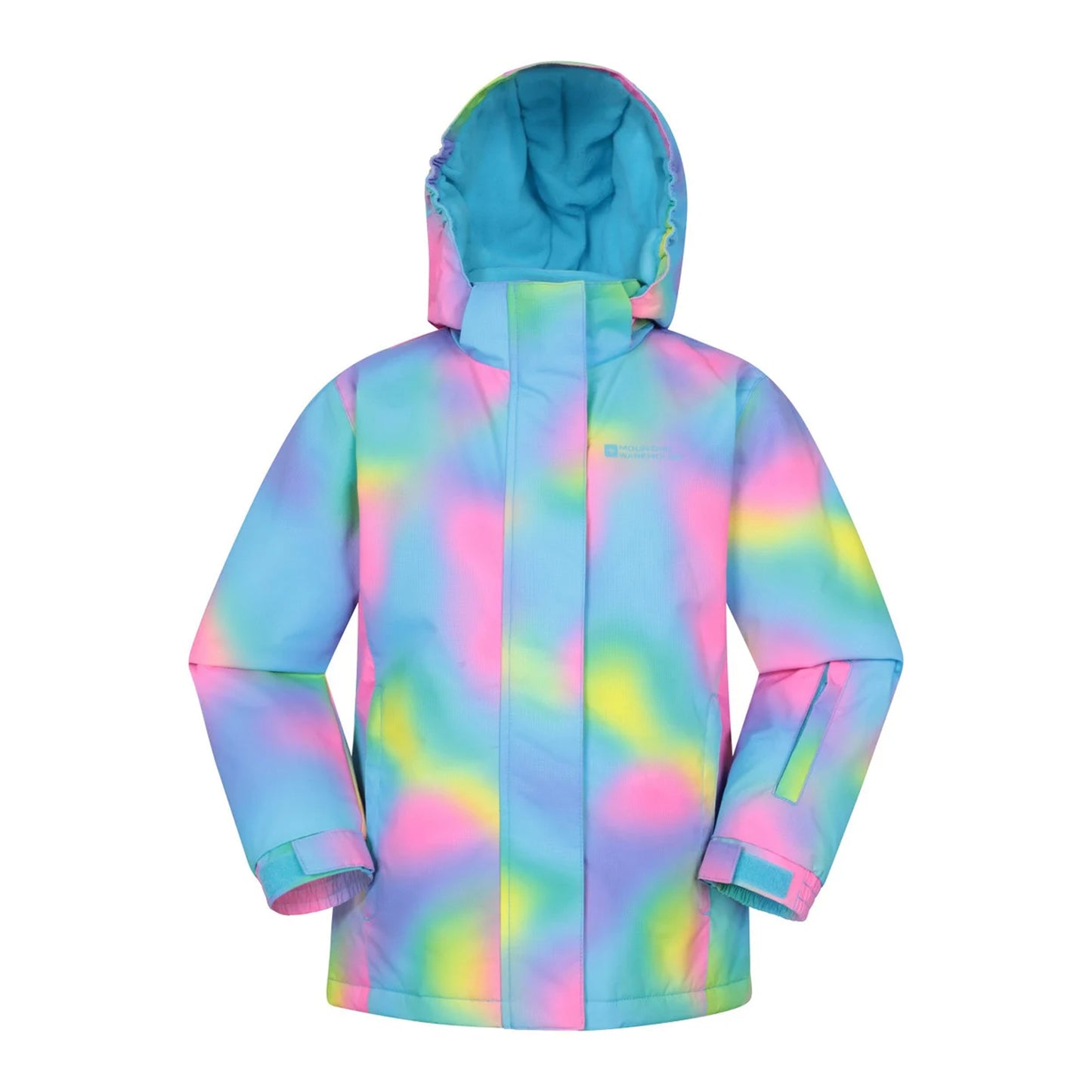 Bright Pink - Back - Mountain Warehouse Childrens-Kids Printed Ski Jacket Set