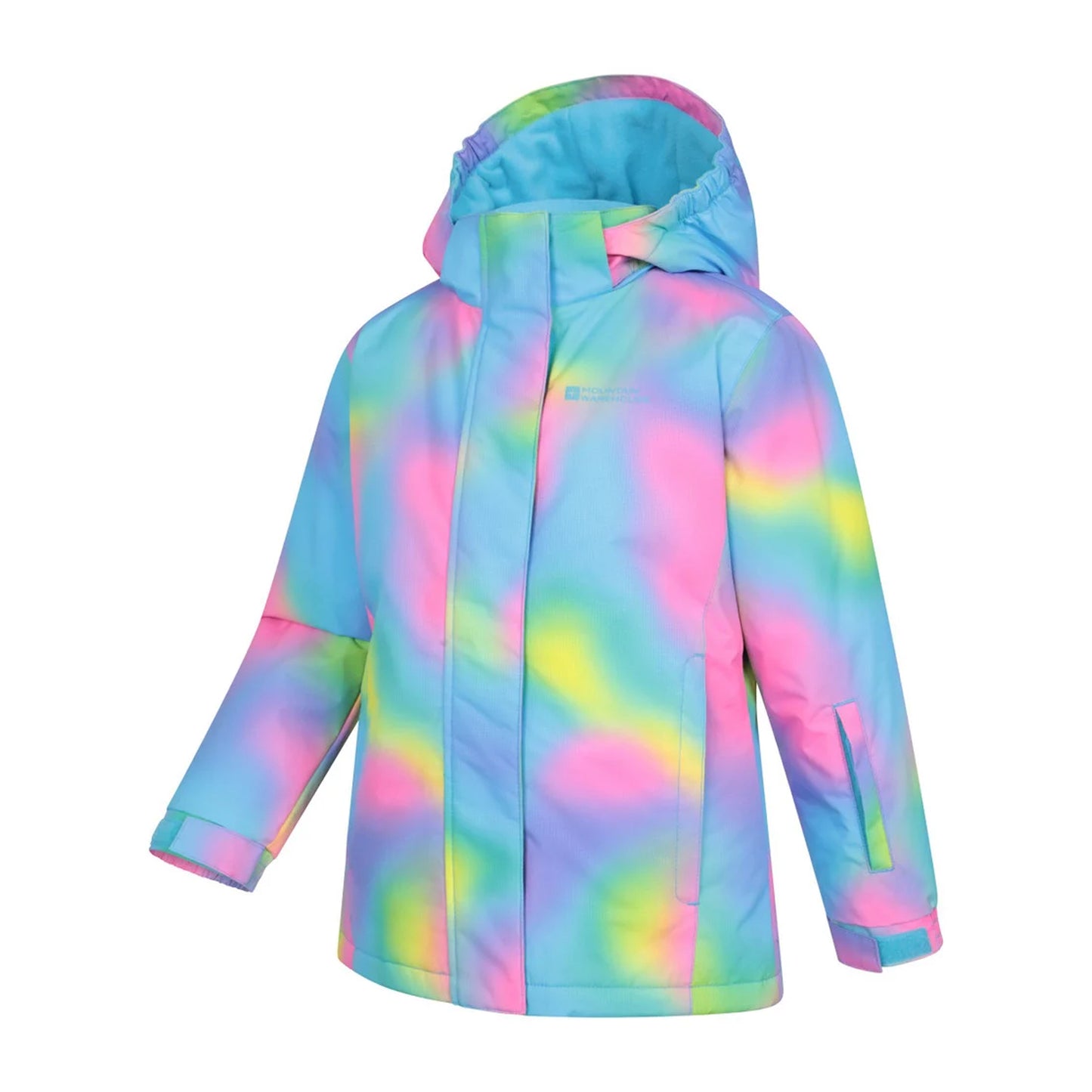 Bright Pink - Pack Shot - Mountain Warehouse Childrens-Kids Printed Ski Jacket Set