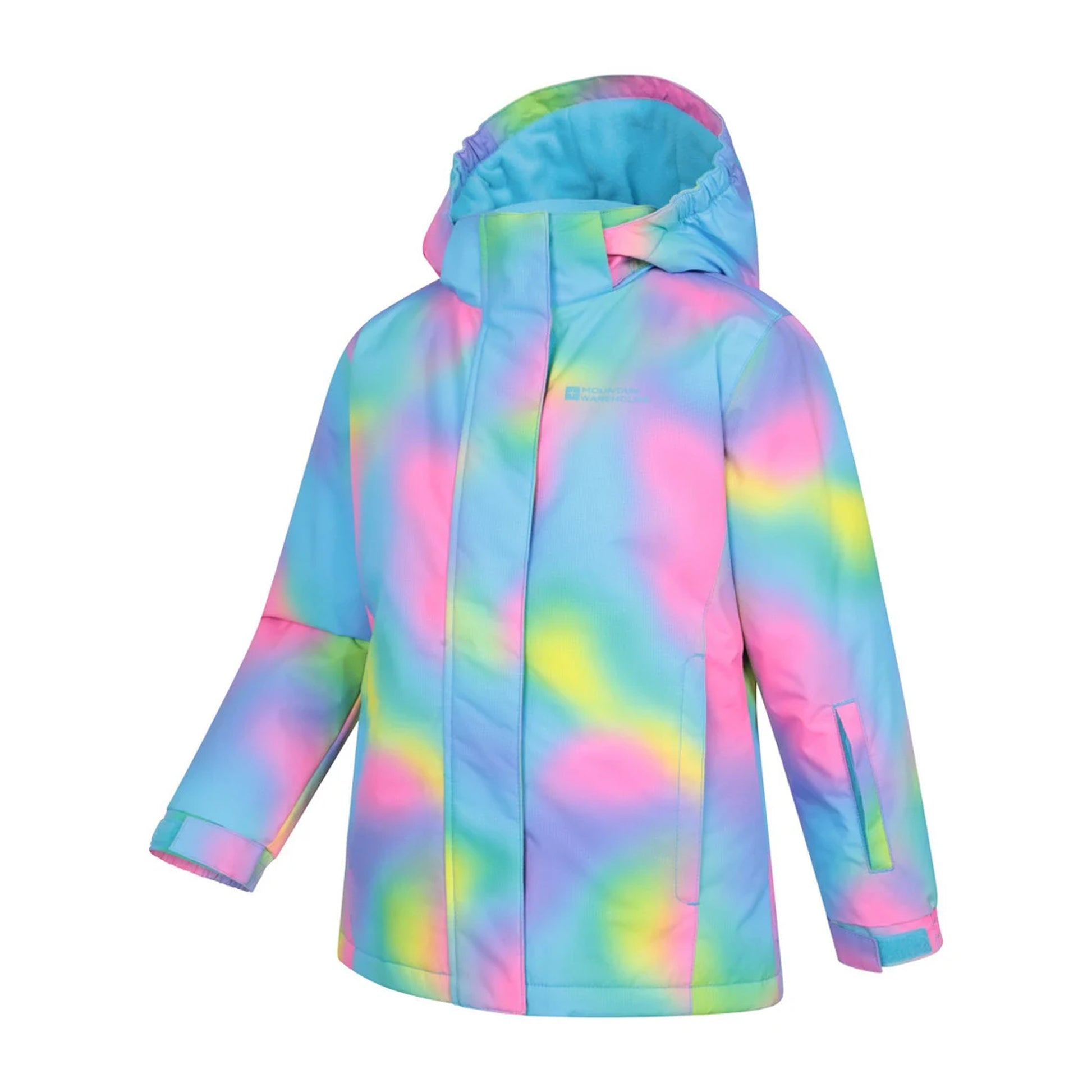 Bright Pink - Pack Shot - Mountain Warehouse Childrens-Kids Printed Ski Jacket Set