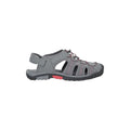 Grey - Pack Shot - Mountain Warehouse Mens Trek Sandals