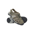 Khaki - Close up - Mountain Warehouse Mens Trek Sandals