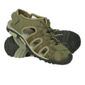 Khaki Green - Front - Mountain Warehouse Mens Trek Sandals