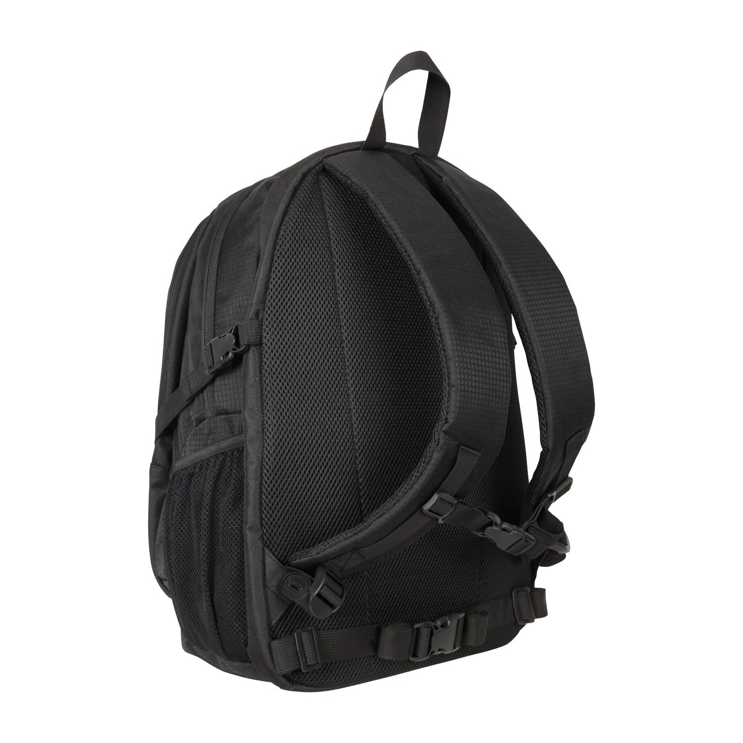 Black - Back - Mountain Warehouse Peregrine Logo Backpack