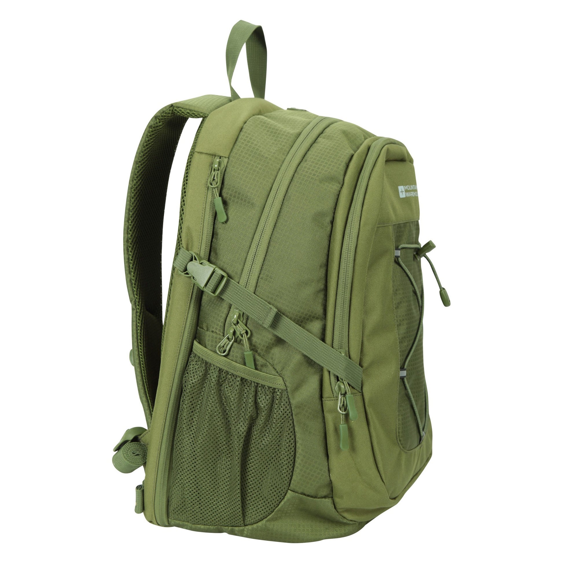 Green - Side - Mountain Warehouse Peregrine Logo Backpack