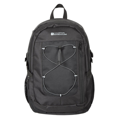 Black - Front - Mountain Warehouse Peregrine Logo Backpack