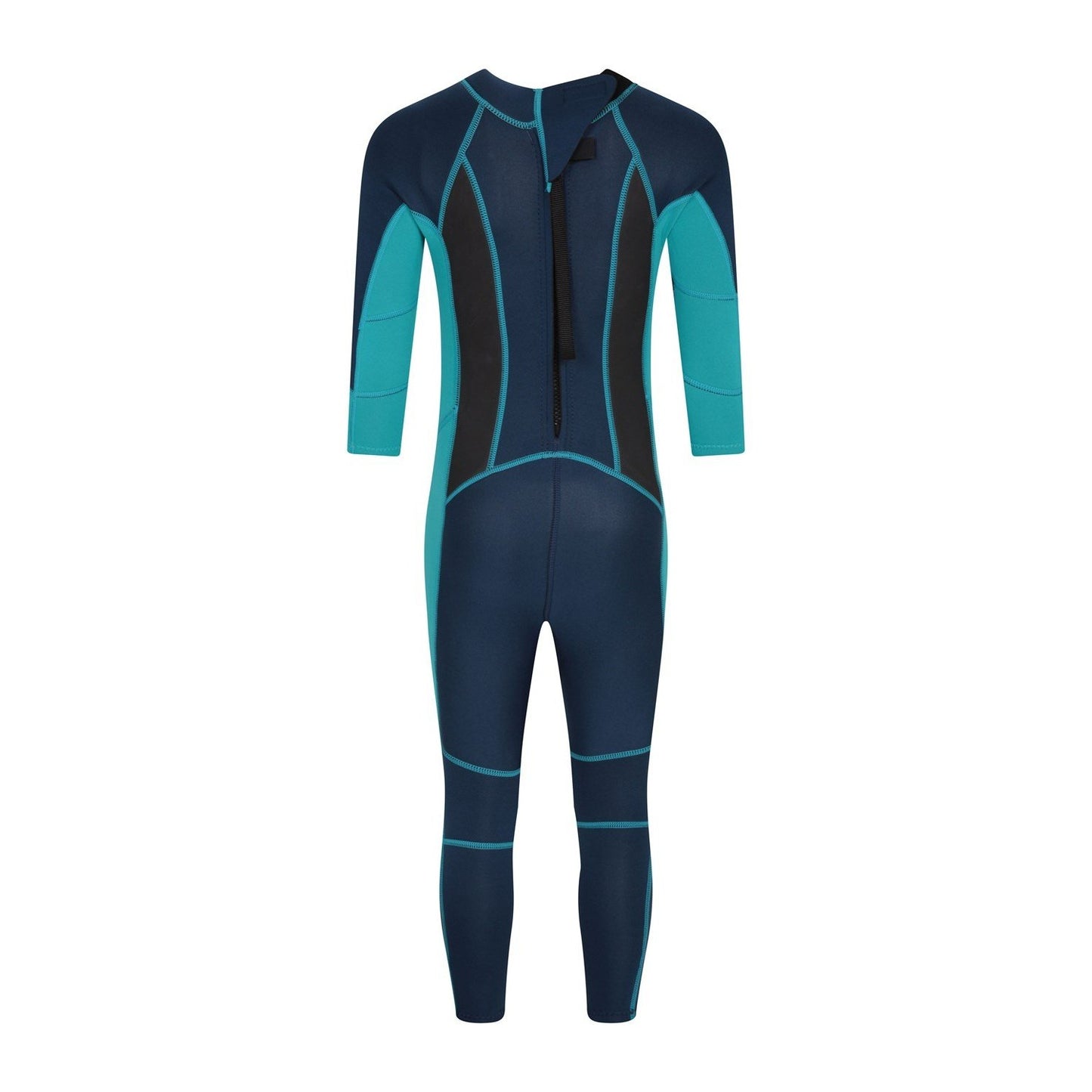 Teal - Back - Mountain Warehouse Childrens-Kids Wetsuit