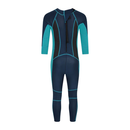 Teal - Back - Mountain Warehouse Childrens-Kids Wetsuit