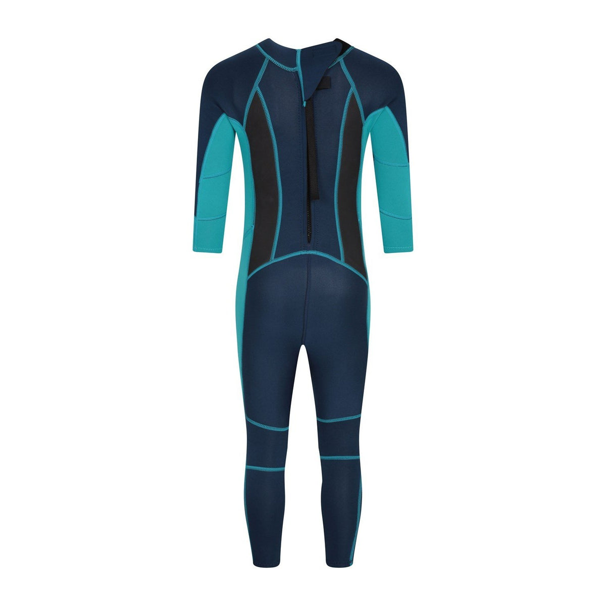 Teal - Back - Mountain Warehouse Childrens-Kids Wetsuit