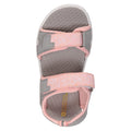 Coral-Grey-White - Side - Mountain Warehouse Childrens-Kids Tide Patterned Sandals