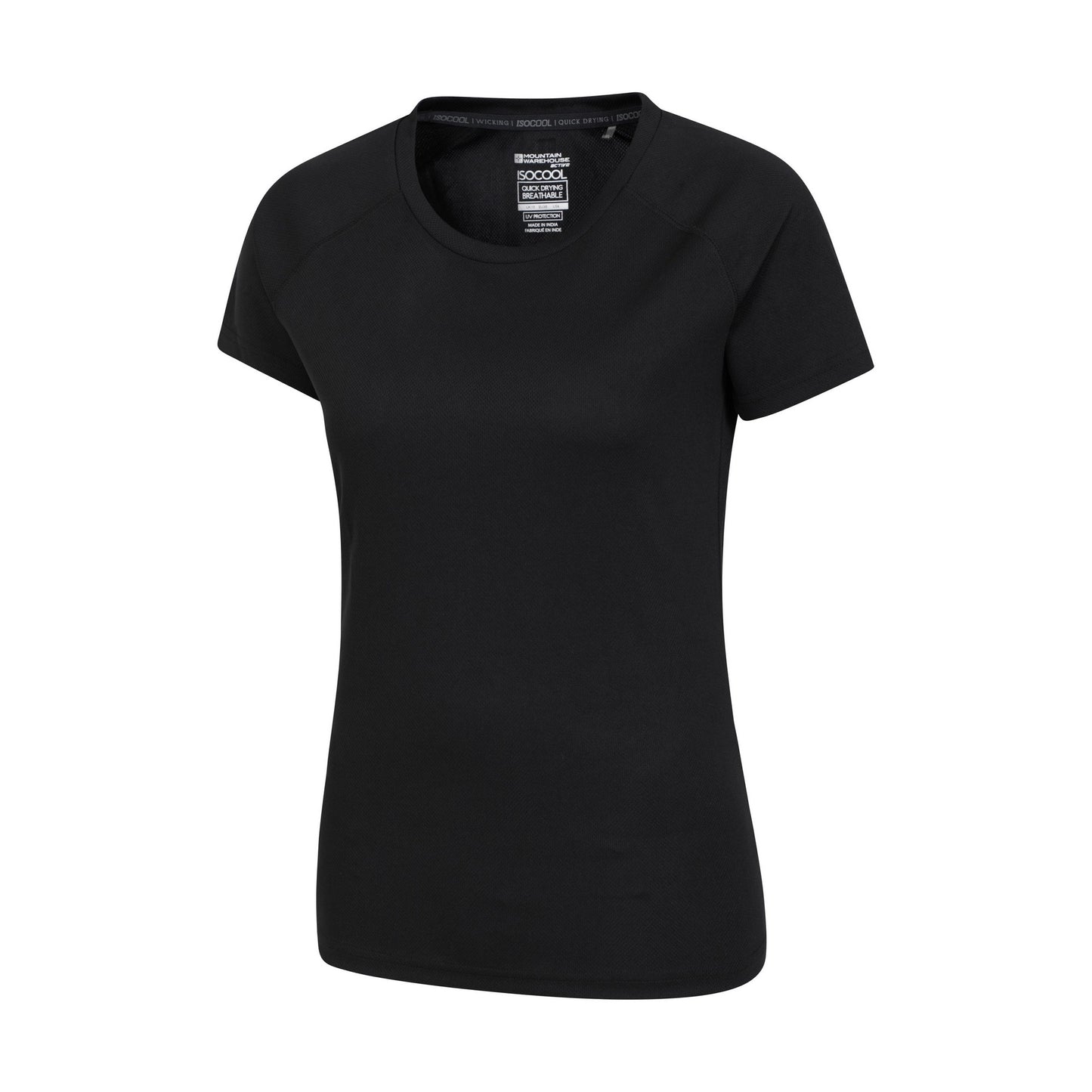 Black - Side - Mountain Warehouse Womens-Ladies Endurance T-Shirt