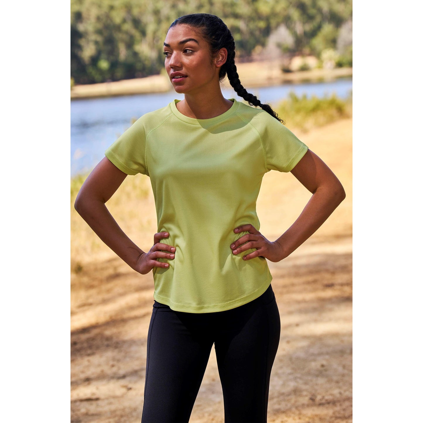 Lime - Front - Mountain Warehouse Womens-Ladies Endurance T-Shirt