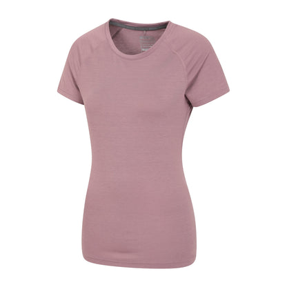 Dusky Purple - Side - Mountain Warehouse Womens-Ladies Quick Dry T-Shirt