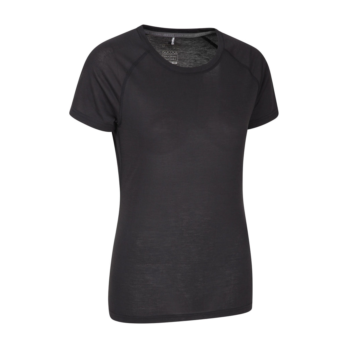 Black - Front - Mountain Warehouse Womens-Ladies Quick Dry T-Shirt