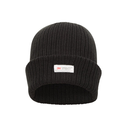 Black - Front - Mountain Warehouse Mens Knitted Thinsulate Beanie