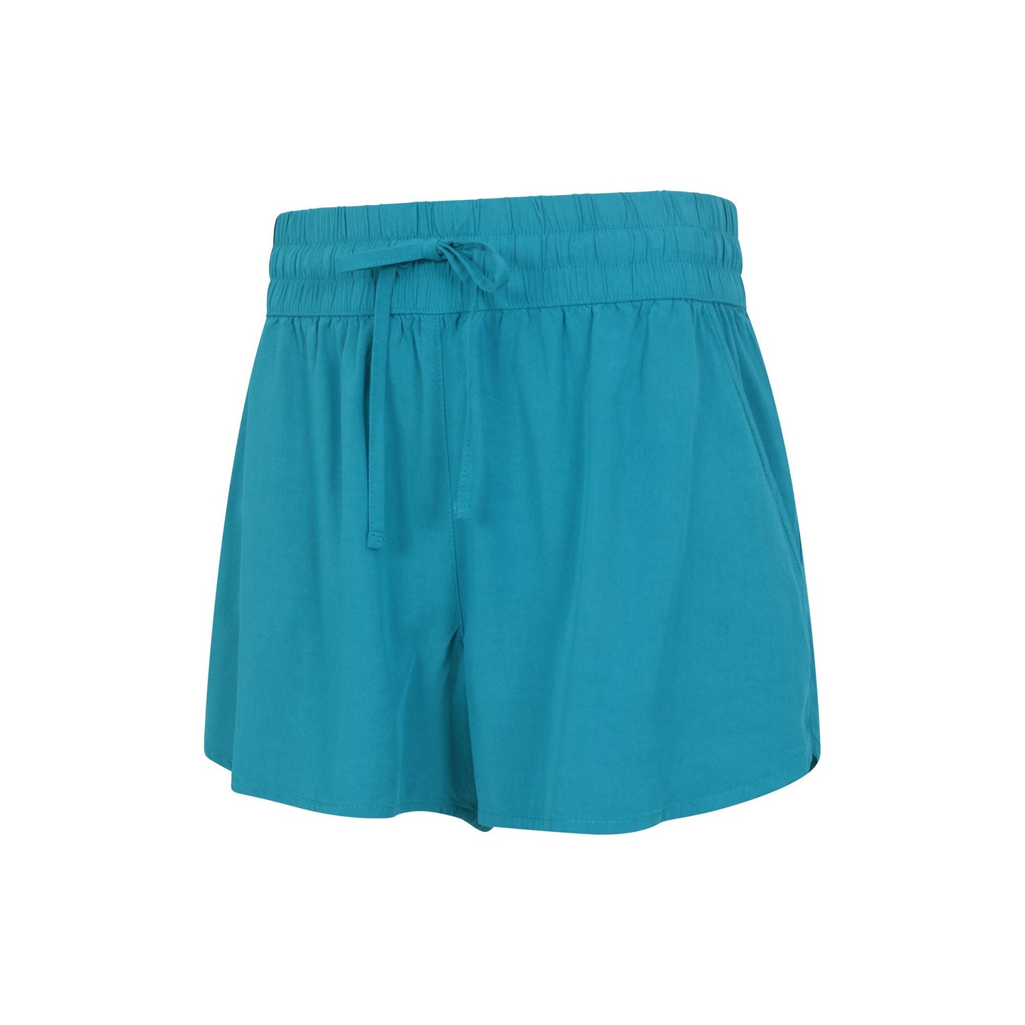 Teal - Side - Mountain Warehouse Womens-Ladies Vibe Pull-On Shorts