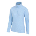 Corn Blue - Side - Mountain Warehouse Womens-Ladies Snowdon Melange Fleece Top