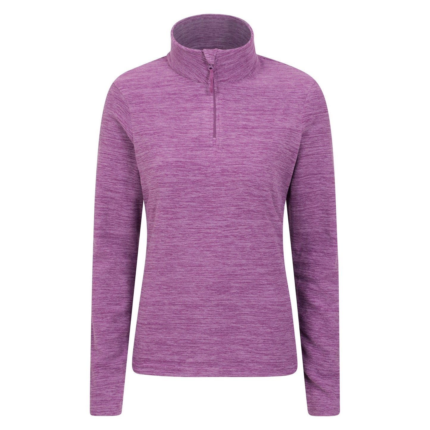 Dusky Wine - Front - Mountain Warehouse Womens-Ladies Snowdon Melange Fleece Top