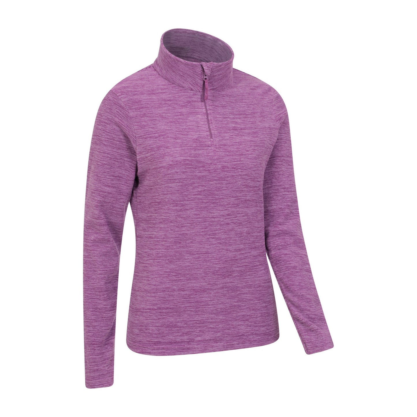 Dusky Wine - Back - Mountain Warehouse Womens-Ladies Snowdon Melange Fleece Top