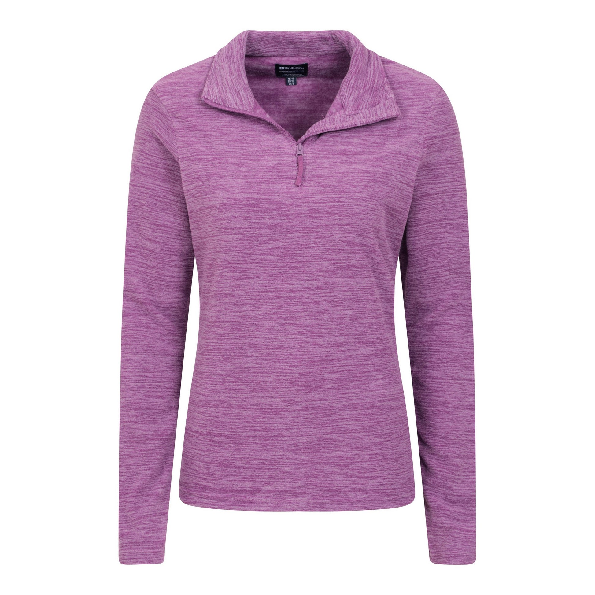 Dusky Wine - Lifestyle - Mountain Warehouse Womens-Ladies Snowdon Melange Fleece Top