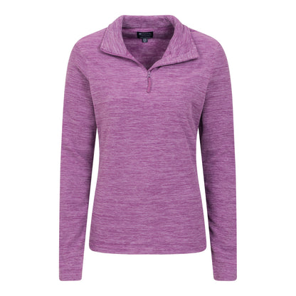 Dusky Wine - Lifestyle - Mountain Warehouse Womens-Ladies Snowdon Melange Fleece Top