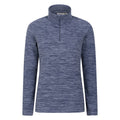 Dark Blue - Front - Mountain Warehouse Womens-Ladies Snowdon Melange Fleece Top