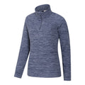 Dark Blue - Side - Mountain Warehouse Womens-Ladies Snowdon Melange Fleece Top