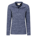 Dark Blue - Lifestyle - Mountain Warehouse Womens-Ladies Snowdon Melange Fleece Top