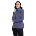 Dark Blue - Pack Shot - Mountain Warehouse Womens-Ladies Snowdon Melange Fleece Top