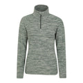 Khaki - Front - Mountain Warehouse Womens-Ladies Snowdon Melange Fleece Top