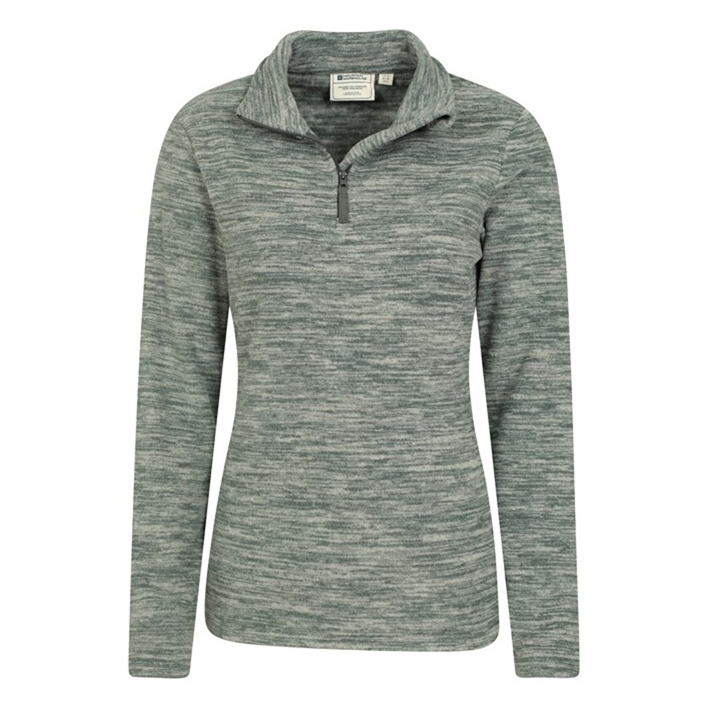 Khaki - Lifestyle - Mountain Warehouse Womens-Ladies Snowdon Melange Fleece Top