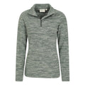 Green - Lifestyle - Mountain Warehouse Womens-Ladies Snowdon Melange Fleece Top