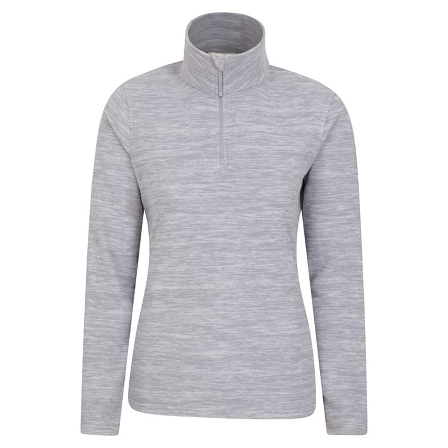 Grey - Front - Mountain Warehouse Womens-Ladies Snowdon Melange Fleece Top