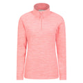 Pink - Front - Mountain Warehouse Womens-Ladies Snowdon Melange Fleece Top