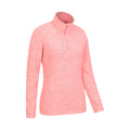 Pink - Back - Mountain Warehouse Womens-Ladies Snowdon Melange Fleece Top