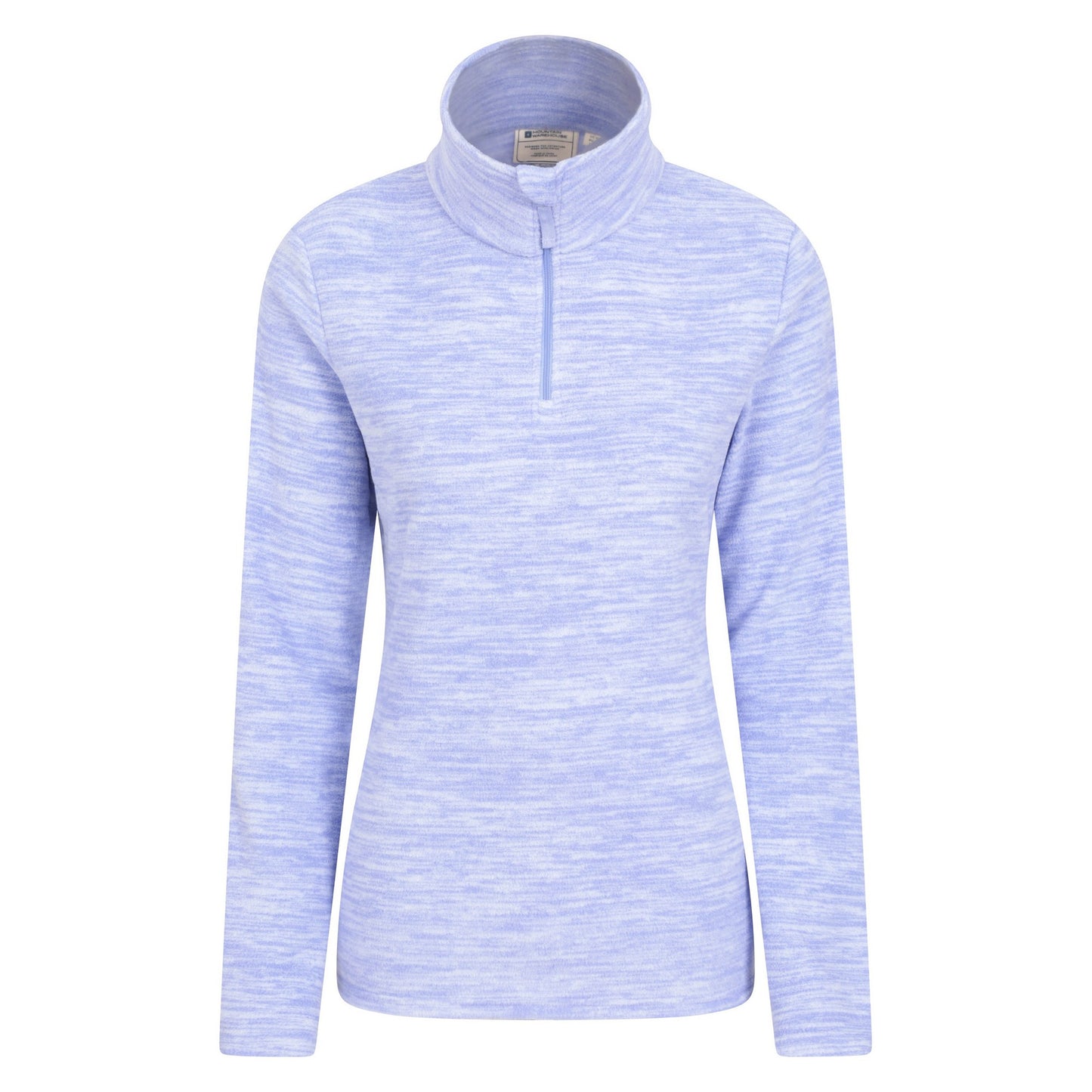 Lilac - Front - Mountain Warehouse Womens-Ladies Snowdon Melange Fleece Top