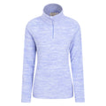 Lilac - Front - Mountain Warehouse Womens-Ladies Snowdon Melange Fleece Top