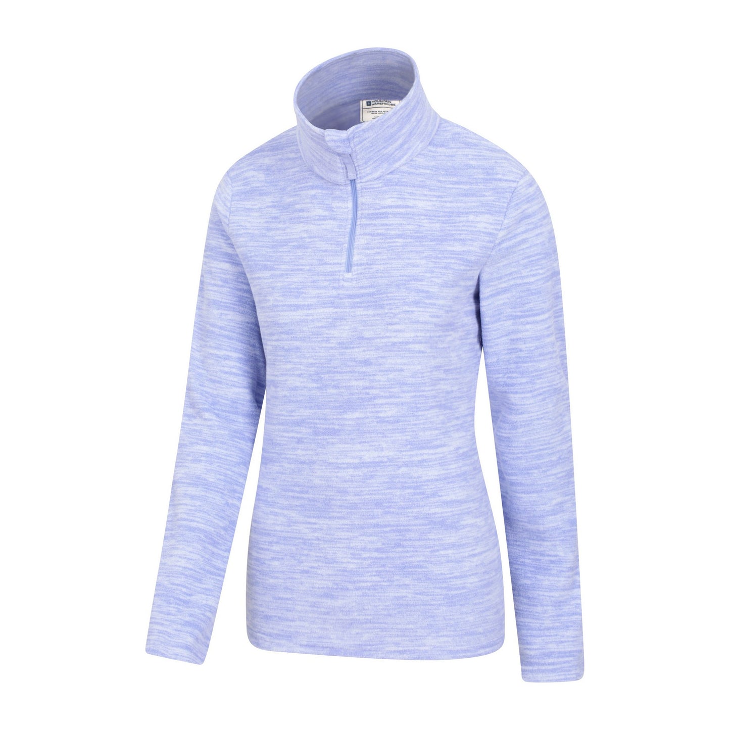 Lilac - Side - Mountain Warehouse Womens-Ladies Snowdon Melange Fleece Top