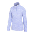 Lilac - Side - Mountain Warehouse Womens-Ladies Snowdon Melange Fleece Top