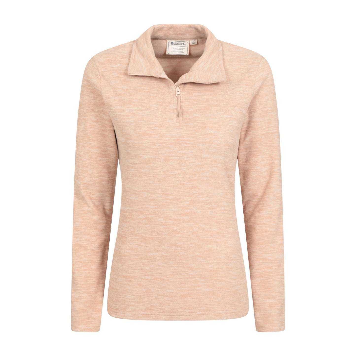 Light Beige - Lifestyle - Mountain Warehouse Womens-Ladies Snowdon Melange Fleece Top