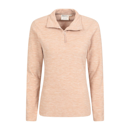 Light Beige - Lifestyle - Mountain Warehouse Womens-Ladies Snowdon Melange Fleece Top