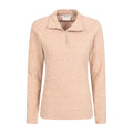 Beige - Lifestyle - Mountain Warehouse Womens-Ladies Snowdon Melange Fleece Top