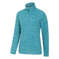 Teal - Side - Mountain Warehouse Womens-Ladies Snowdon Melange Fleece Top