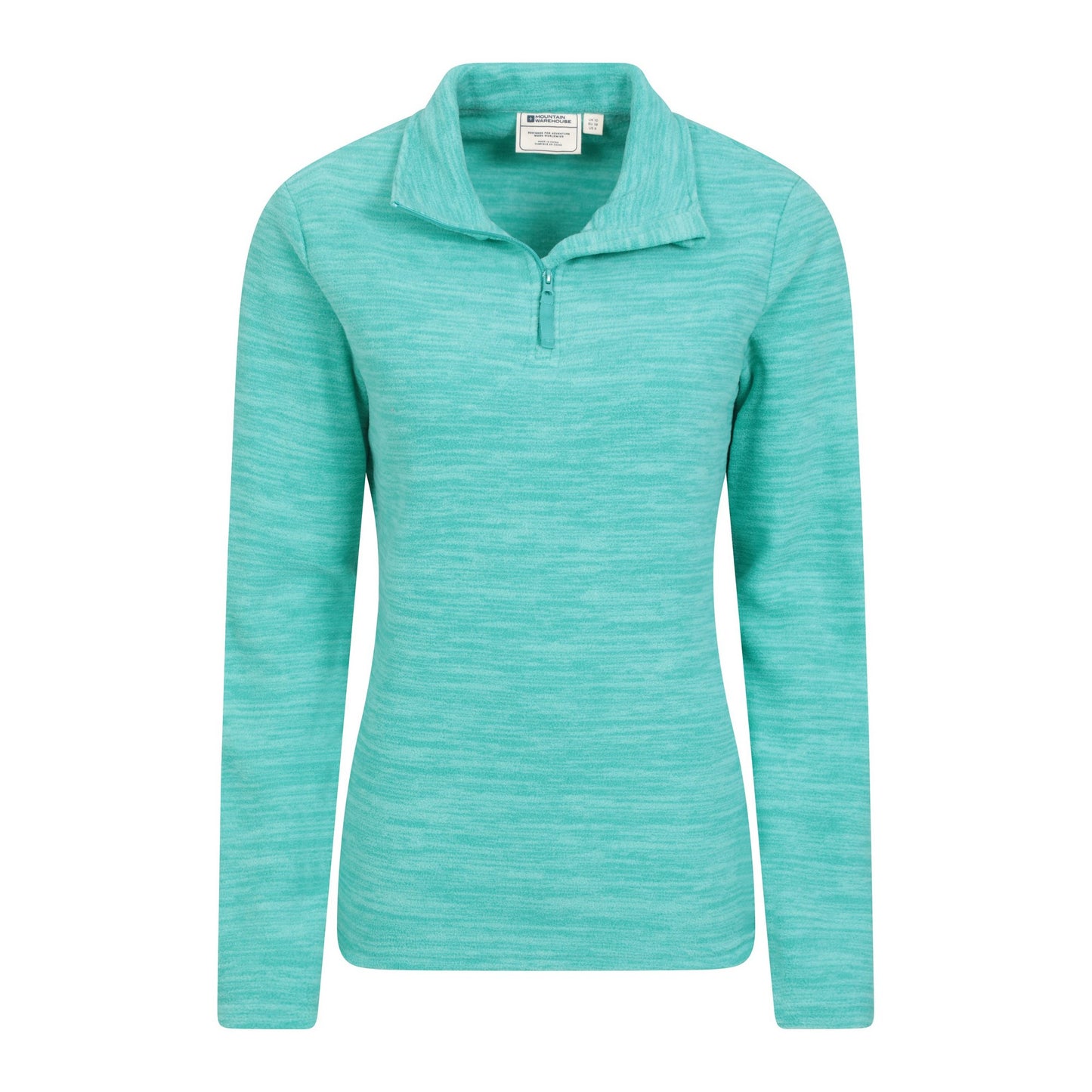 Turquoise - Lifestyle - Mountain Warehouse Womens-Ladies Snowdon Melange Fleece Top