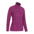 Grape - Back - Mountain Warehouse Womens-Ladies Snowdon Melange Fleece Top