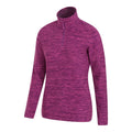 Grape - Side - Mountain Warehouse Womens-Ladies Snowdon Melange Fleece Top