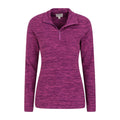 Grape - Lifestyle - Mountain Warehouse Womens-Ladies Snowdon Melange Fleece Top