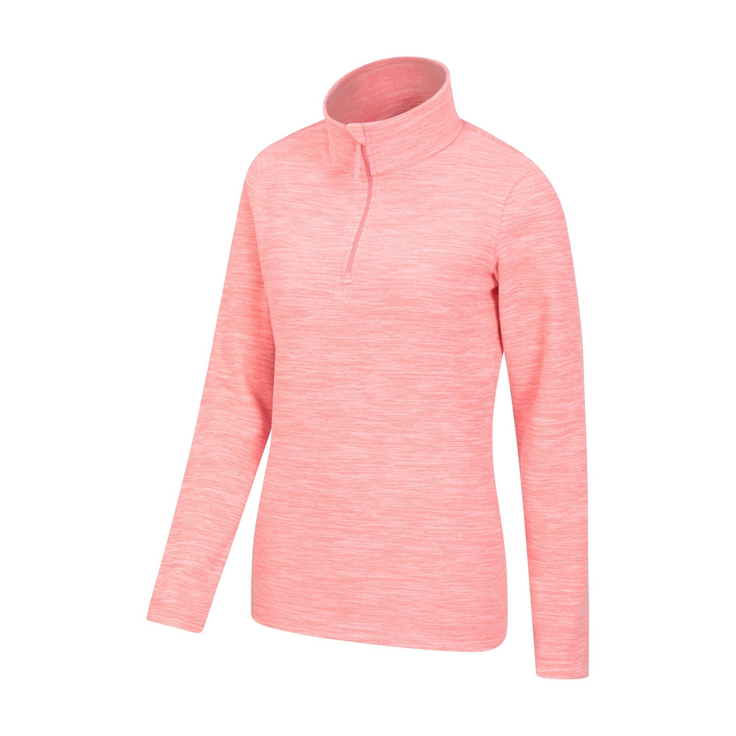 Coral - Side - Mountain Warehouse Womens-Ladies Snowdon Melange Fleece Top