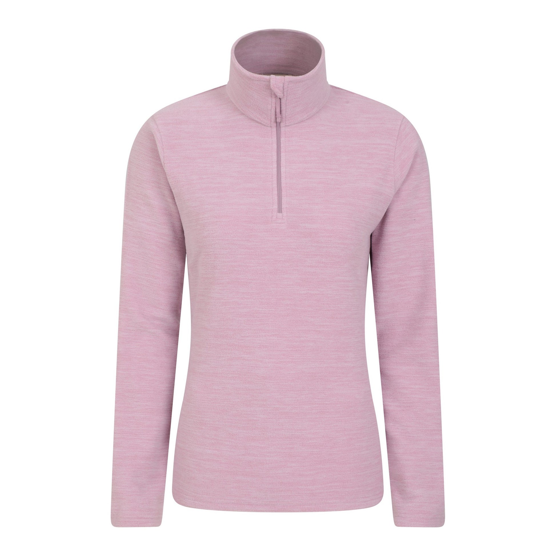 Light Pink - Back - Mountain Warehouse Womens-Ladies Snowdon Melange Fleece Top