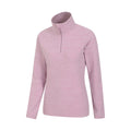 Light Pink - Side - Mountain Warehouse Womens-Ladies Snowdon Melange Fleece Top